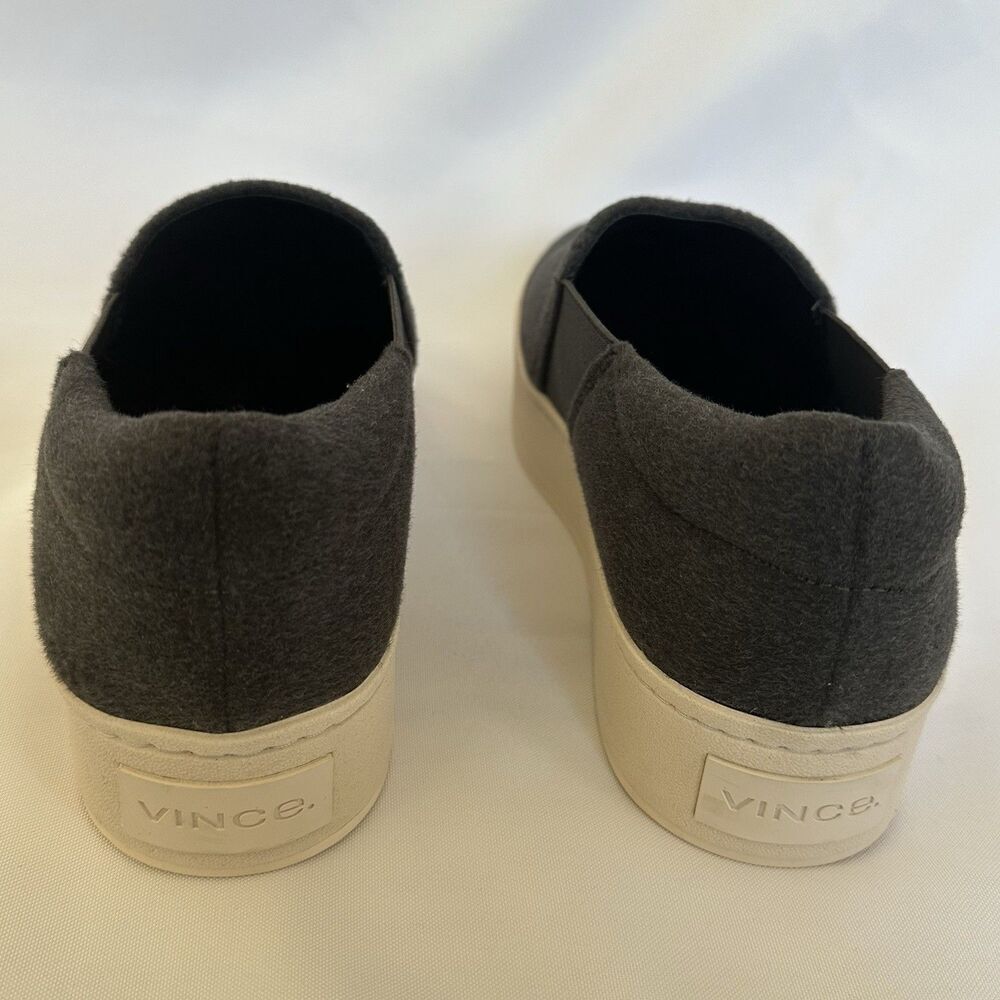 Vince Women's Warren Slip-On Platform Sneakers Gray Suede Size 9.5/39.5 - Picture 3 of 11